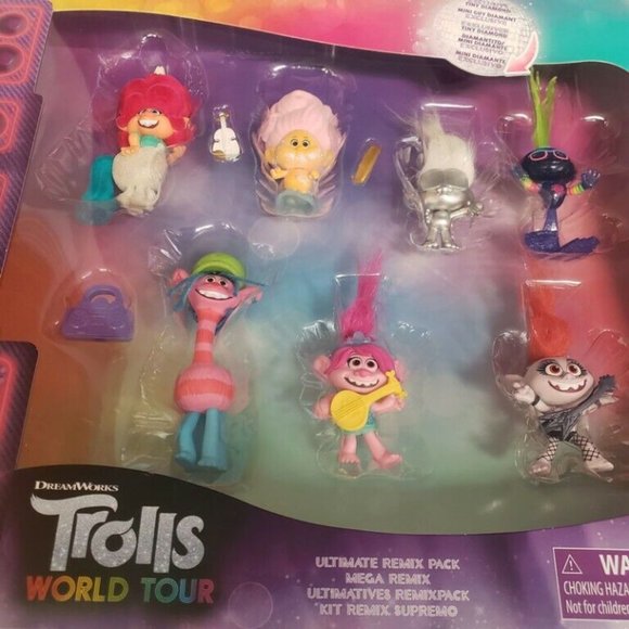 Dreamworks Trolls World Tour Ultimate Remix 7 Pack Exclusive Tiny Diamond Age 4+ - Picture 2 of 3